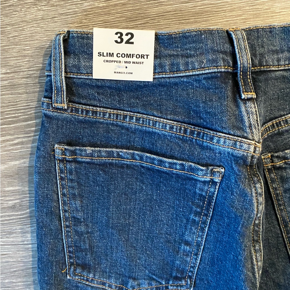 Slim mid-rise cropped jeans size US 1 / EUR 32 | MANGO - Picture 11 of 14